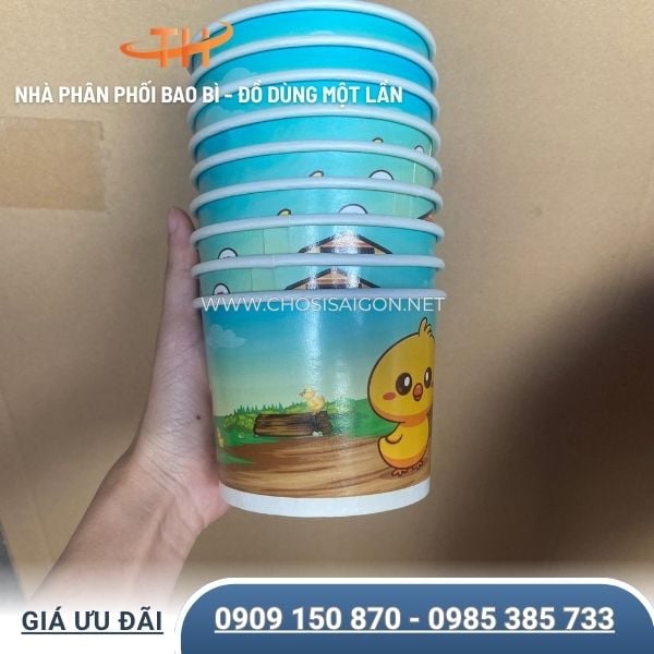 Tô giấy đựng kem, sữa chua, tàu hủ