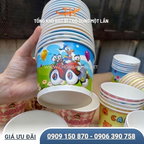 Tô giấy in sẵn tiện lợi, tiết kiệm chi phí giá sỉ tại kho