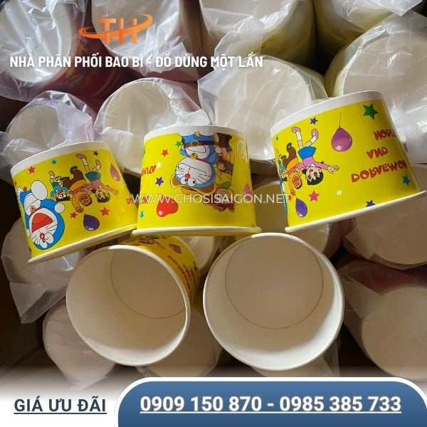 Tô giấy in hình sẵn an toàn, tiện lợi