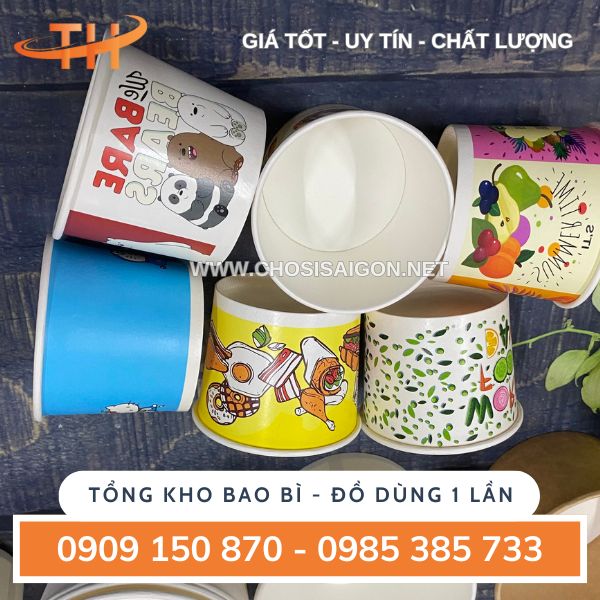 Tô giấy in hình đẹp, thu hút