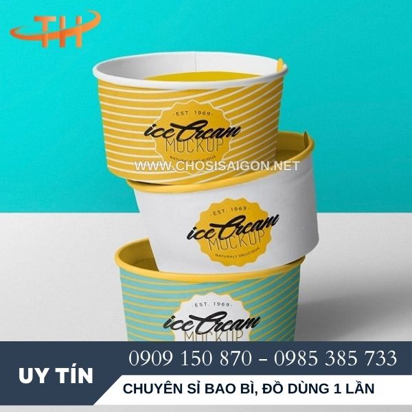 Tô giấy đựng thức ăn in theo yêu cầu giá sỉ