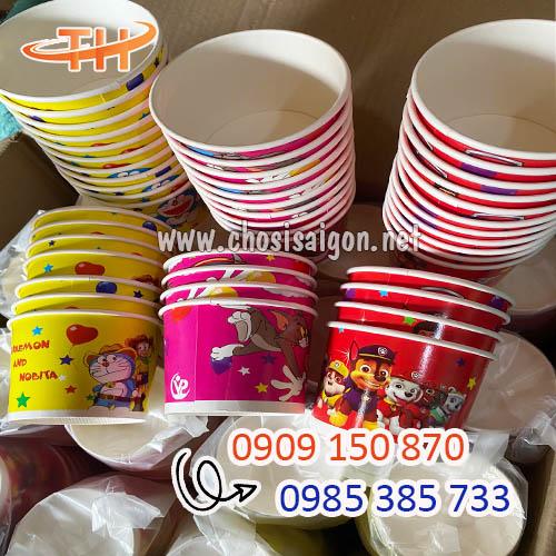 Tô giấy 360ml in hình sẵn giá bán rẻ uy tín