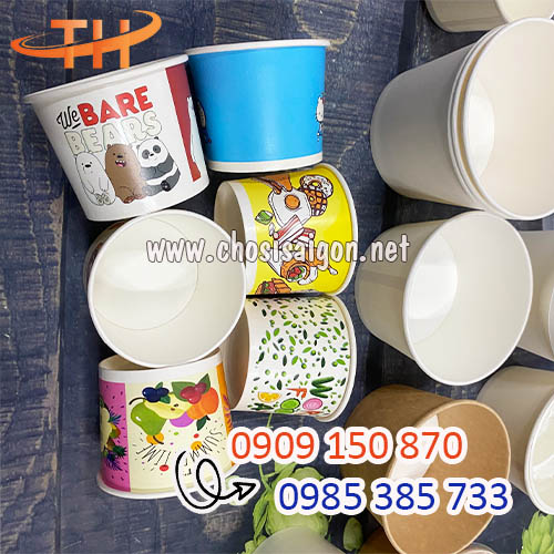 Tô giấy in hình sẵn tiện lợi giá rẻ