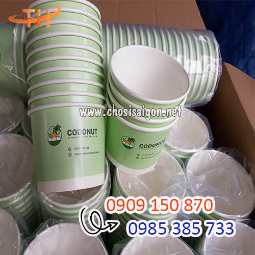 Tô giấy in hình theo yêu cầu 360ml sỉ rẻ