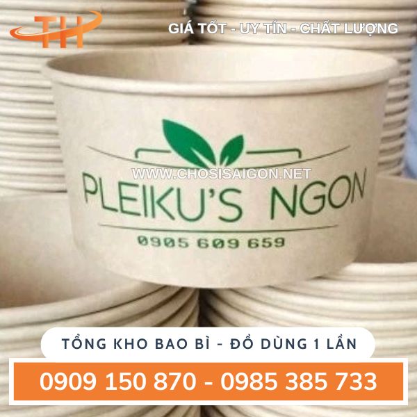 Tô giấy in logo theo yêu cầu giá tận xưởng