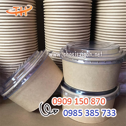 Tô giấy kraft chịu nhiệt tốt chịu nhiệt tốt giá sỉ rẻ