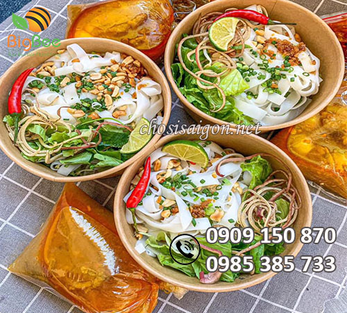Gía sỉ rẻ tô giấy 1000ml đựng bún