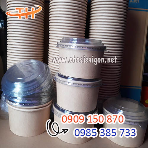 Tô giấy kraft dùng 1 lần sỉ siêu rẻ