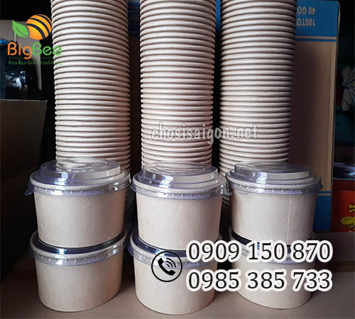 Tô giấy 750ml đựng đồ ăn giá sỉ rẻ tại TP.HCM