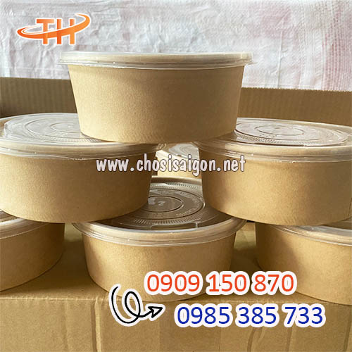 Tô giấy kraft đựng thức ăn nóng giá sỉ rẻ