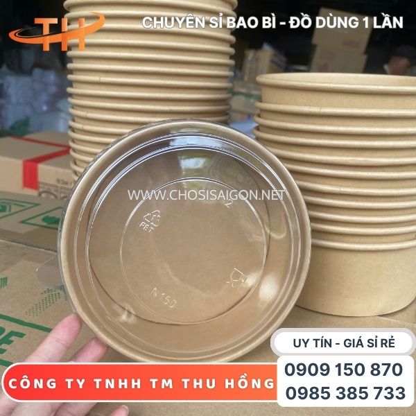 Tô giấy kraft chịu nhiệt đựng bánh bông lan