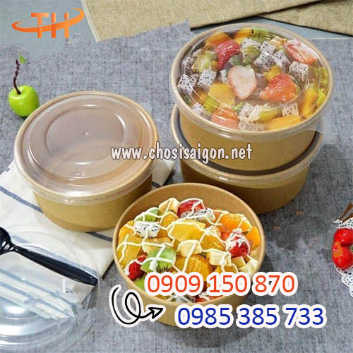 Tô giấy kraft đựng thức ăn giá rẻ uy tín