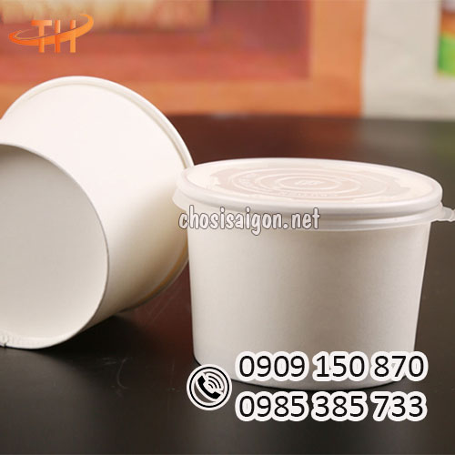 Tô giấy 1000ml đựng thức ăn sỉ rẻ tận gốc HCM