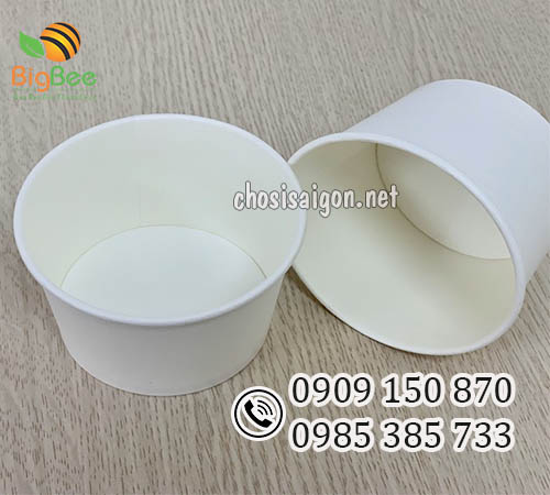 Tô giấy trắng 1000ml sỉ rẻ cho các đại lý, cửa hàng