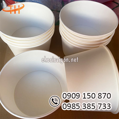 Tô giấy trắng 32oz 850ml chất lượng giá sỉ rẻ nhất