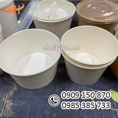 Giá tận gốc tô giấy trắng 750ml tại HCM