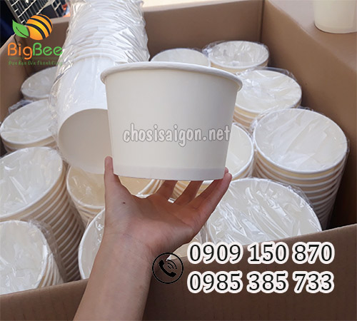 Tô (bát) giấy trắng 1000ml giá sỉ siêu rẻ