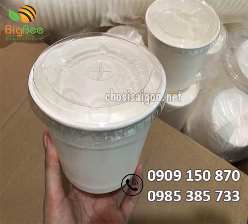 Tô giấy trắng đựng kem 290ml giá sỉ ưu đãi