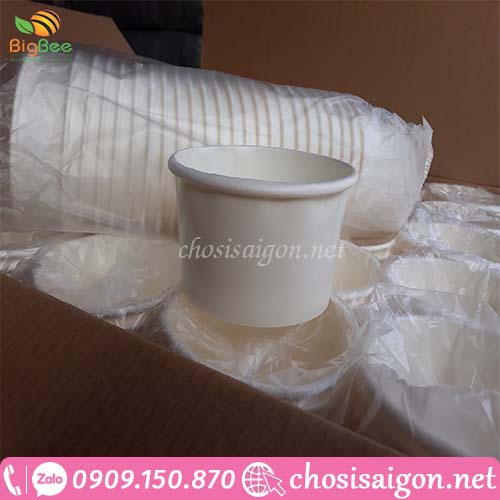 Tô giấy trắng trơn 12oz