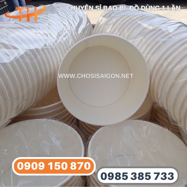 Tô giấy trắng trơn giá rẻ TP.HCM