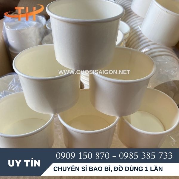 Tô giấy trắng trơn giá ưu đãi