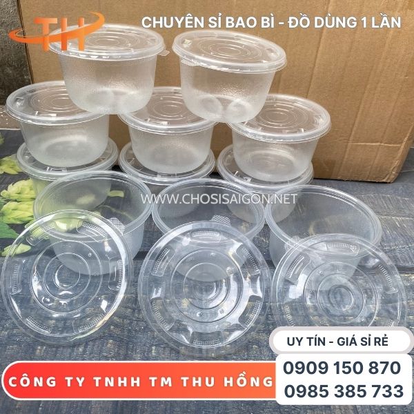 Tô nhựa 1000ml đựng cháo, hủ tiếu, bún bò, phở giá rẻ