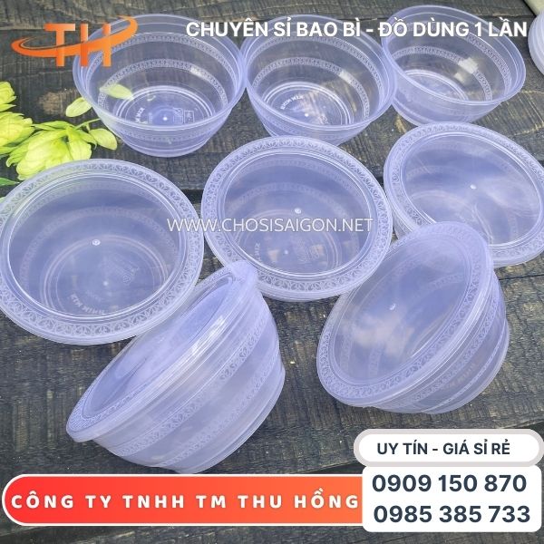 Tô nhựa 1000ml dày dặn, cứng cáp giá sỉ rẻ TP.HCM