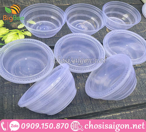 Tô nhựa sọc có nắp giá tại xưởng