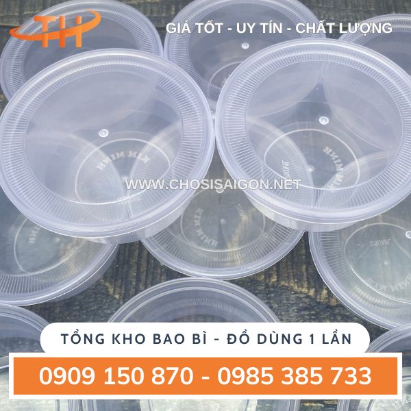 Tô nhựa 250ml có nắp đậy kín khí, chắc chắn