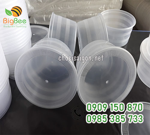 Tô nhựa có nắp 500ml giá sỉ tại TP.HCM