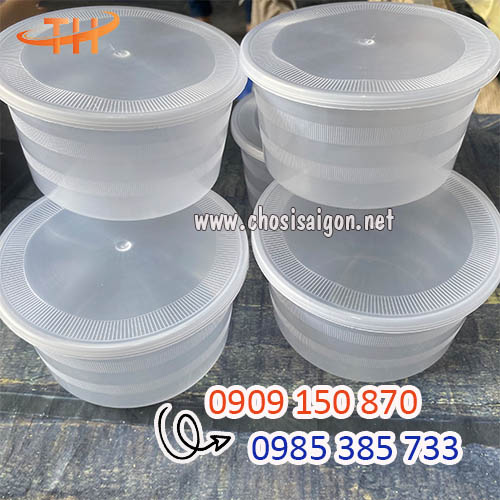 Hộp nhựa tròn 500ml sỉ rẻ nhất