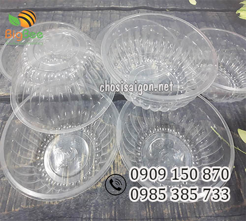 Tô nhựa pp trắng trong không nắp giá sỉ rẻ