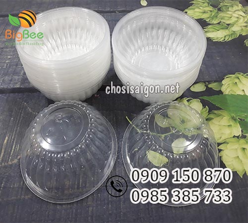 Tô nhựa pp trắng trong không nắp giá rẻ nhất