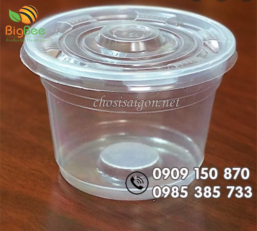 Tô nhựa trắng có nắp giá sỉ rẻ