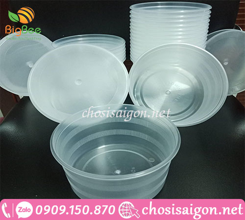 Tô nhựa, thố nhựa màu trắng