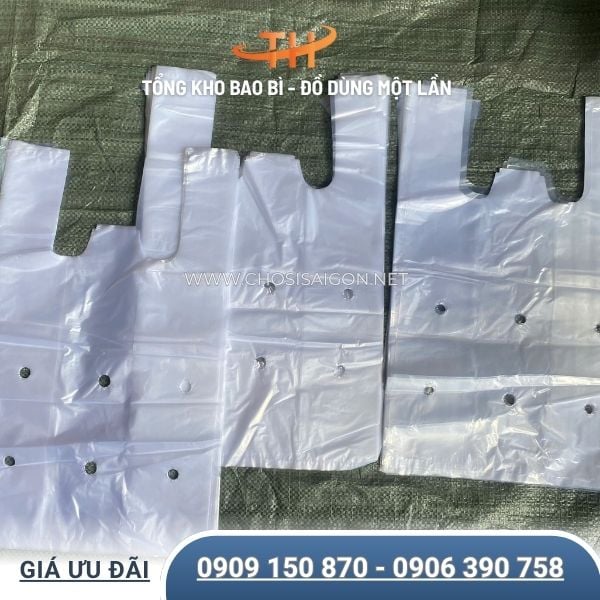 Túi 2 quai đục lỗ đa dạng kích thước sỉ rẻ