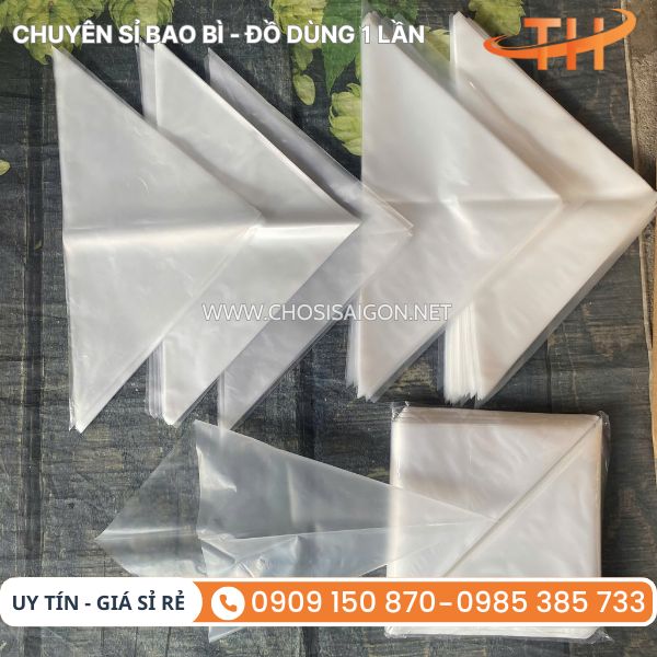 Túi bắt bông kem hình tam giác dẻo dai, bền chắc