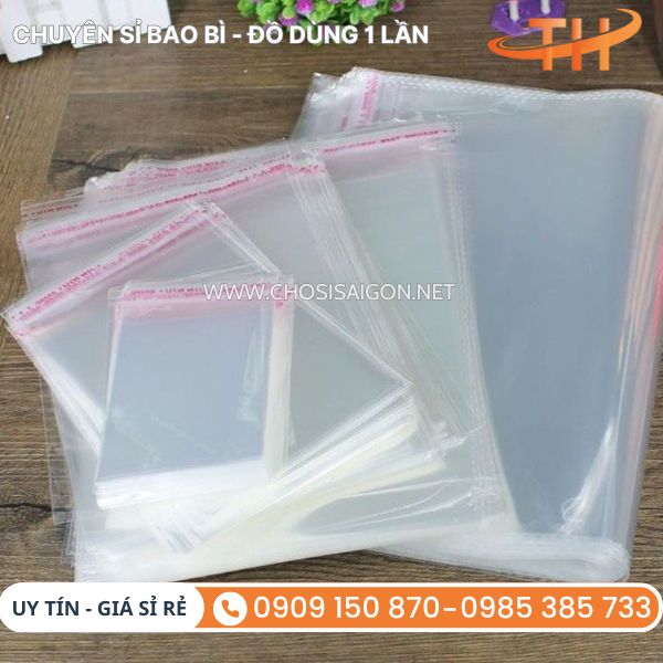 Túi bóng có keo dán miệng đa dạng kích thước