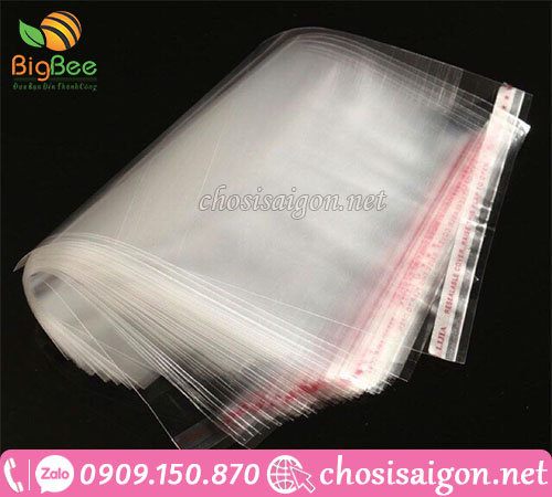 Đại lý cung cấp túi bóng kính có keo dán miệng