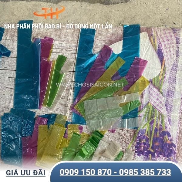 Túi bóng mỡ hàng chợ đủ màu, đủ size