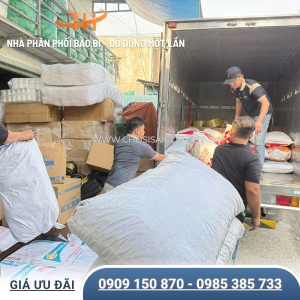 Túi bóng mỡ màu bao 25 ký hàng đẹp, chất lượng