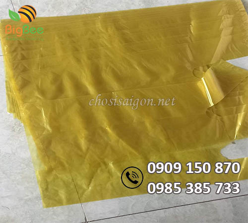 Túi bóng mỡ màu vàng giá tại xưởng