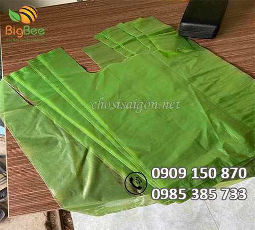 Túi xốp bóng mỡ màu xanh giá tại xưởng