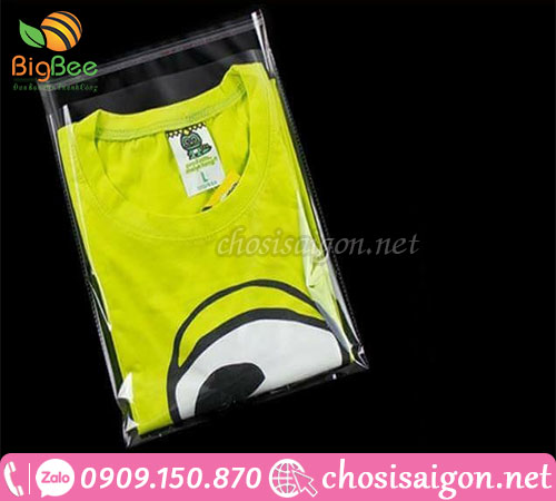 Túi dán miệng OPP đựng các loại áo quần giá rẻ