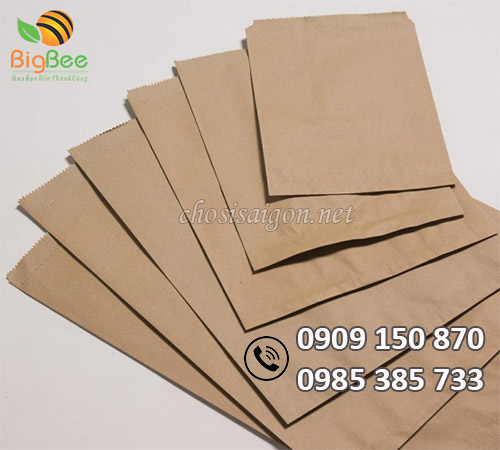 Gía rẻ túi đựng bánh mì chất liệu giấy kraft