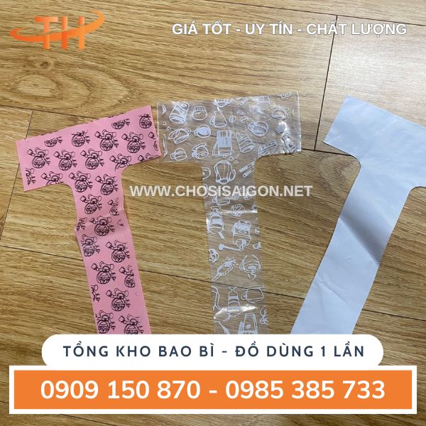 Túi đựng ly chữ T có in hình sẵn
