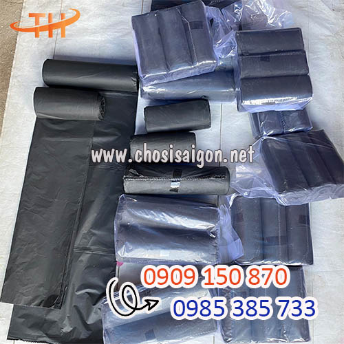 Túi đựng rác cuộn màu đen tiểu, trung, đại, cực đại sỉ rẻ
