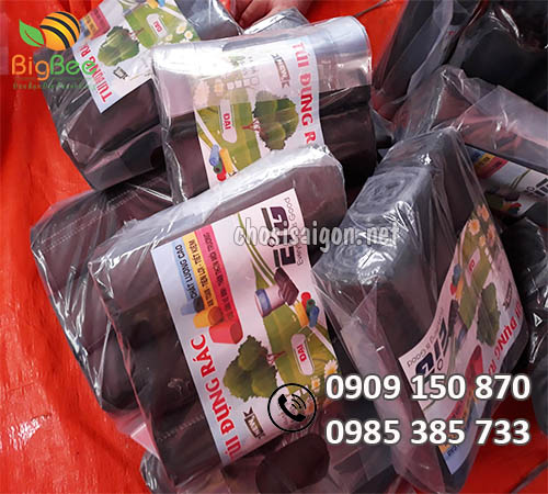 Bỏ sỉ số lượng lớn túi đựng rác màu đen