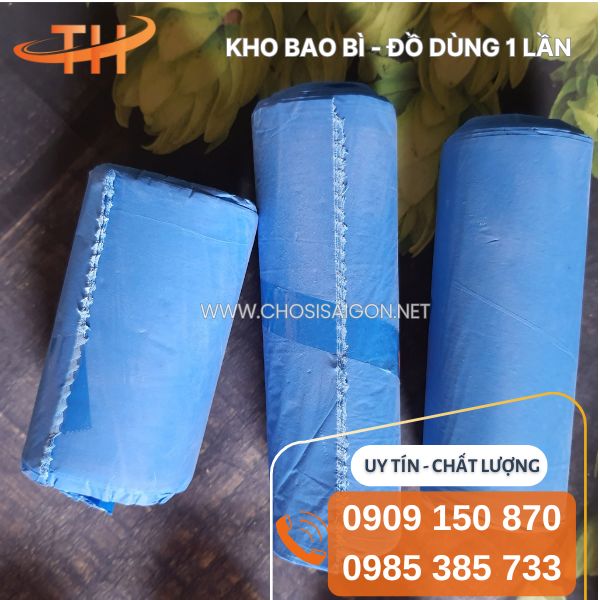 Túi đựng rác cuộn màu xanh sỉ rẻ nhất