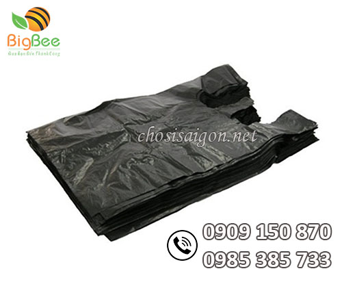 Túi nilon 2 quai đựng rác giá sỉ rẻ